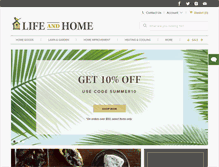 Tablet Screenshot of lifeandhome.com
